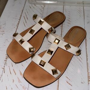 MARC FISHER stud  square sandals